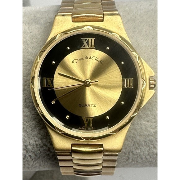Oscar de la Renta Accessories - Oscar De La Renta Ladies Watch New Battery 29MM 7" Gold Tone H65